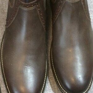 Nunn Bush Ankle Boots Soft Genuine Leather Brown Size US 12 W New